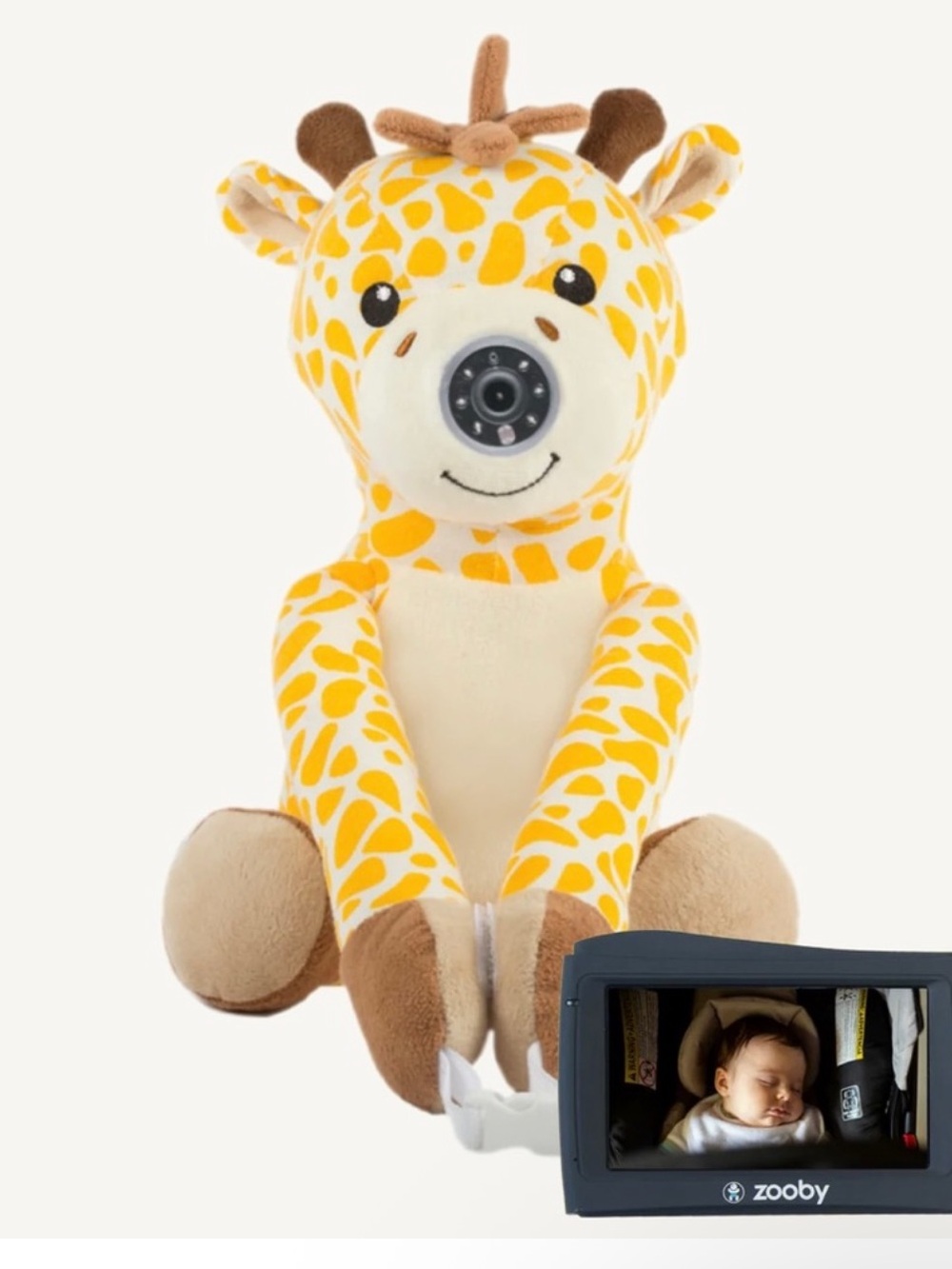 Zooby Yellow Giraffe Baby Monitor Plush